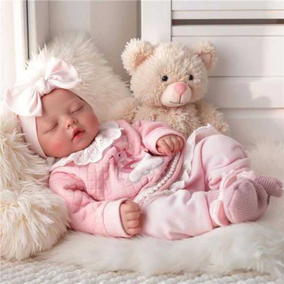 17 Inch Lifelike Realistic Baby Doll Real Life Sleeping Reborn Girl
